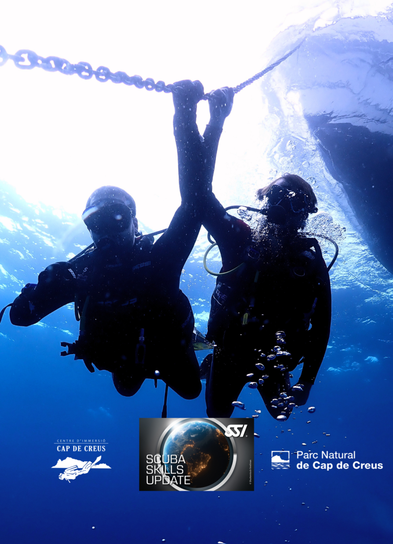 Bussejadors fent el programa Scuba Skills